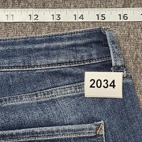 Permanent Womens Jeans 6 Blue Slim Bootcut Denim Pants Western Festival - Picture 9 of 9